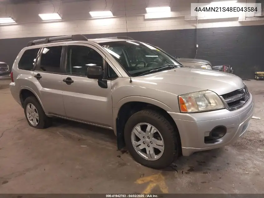 2008 Mitsubishi Endeavor Ls VIN: 4A4MN21S48E043584 Lot: 41942783