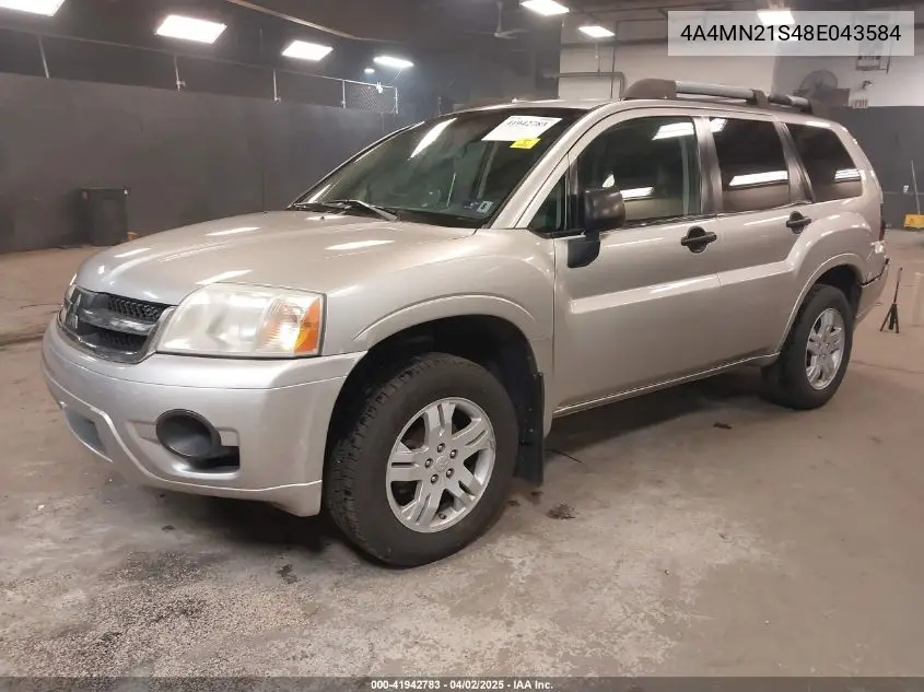 2008 Mitsubishi Endeavor Ls VIN: 4A4MN21S48E043584 Lot: 41942783