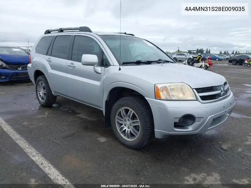 2008 Mitsubishi Endeavor Se VIN: 4A4MN31S28E009035 Lot: 41960099
