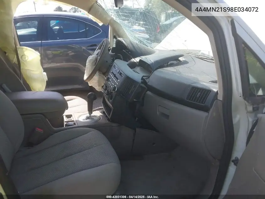 2008 Mitsubishi Endeavor Ls VIN: 4A4MN21S98E034072 Lot: 42031306