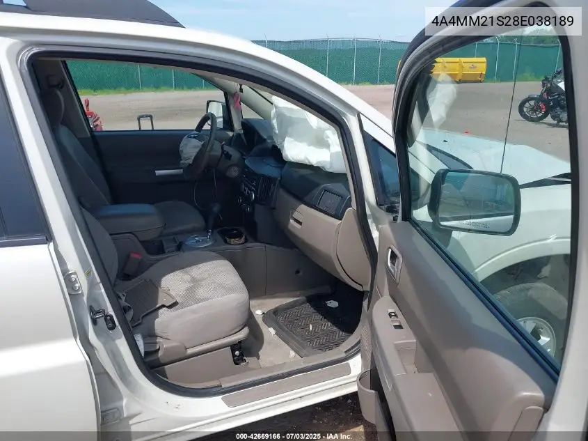 2008 Mitsubishi Endeavor Ls VIN: 4A4MM21S28E038189 Lot: 42669166