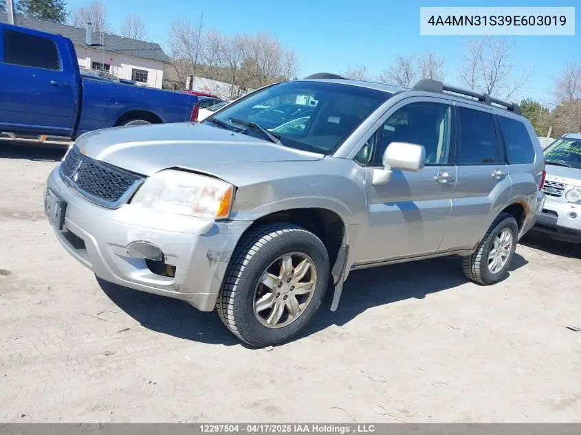 2009 Mitsubishi Endeavor Xls VIN: 4A4MN31S39E603019 Lot: 12297504