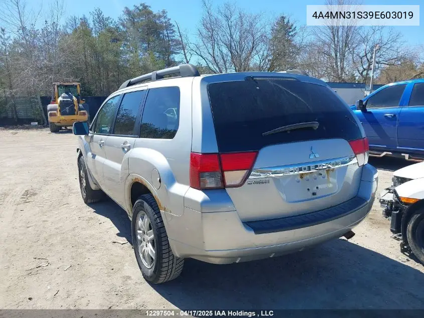 2009 Mitsubishi Endeavor Xls VIN: 4A4MN31S39E603019 Lot: 12297504