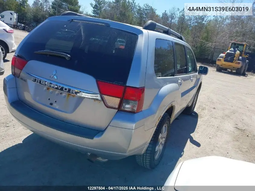 2009 Mitsubishi Endeavor Xls VIN: 4A4MN31S39E603019 Lot: 12297504