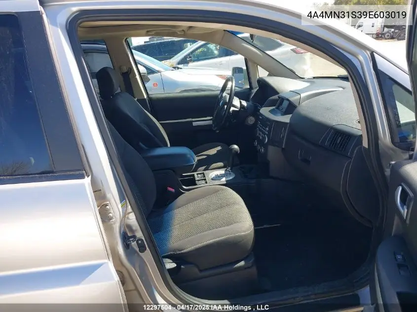 2009 Mitsubishi Endeavor Xls VIN: 4A4MN31S39E603019 Lot: 12297504