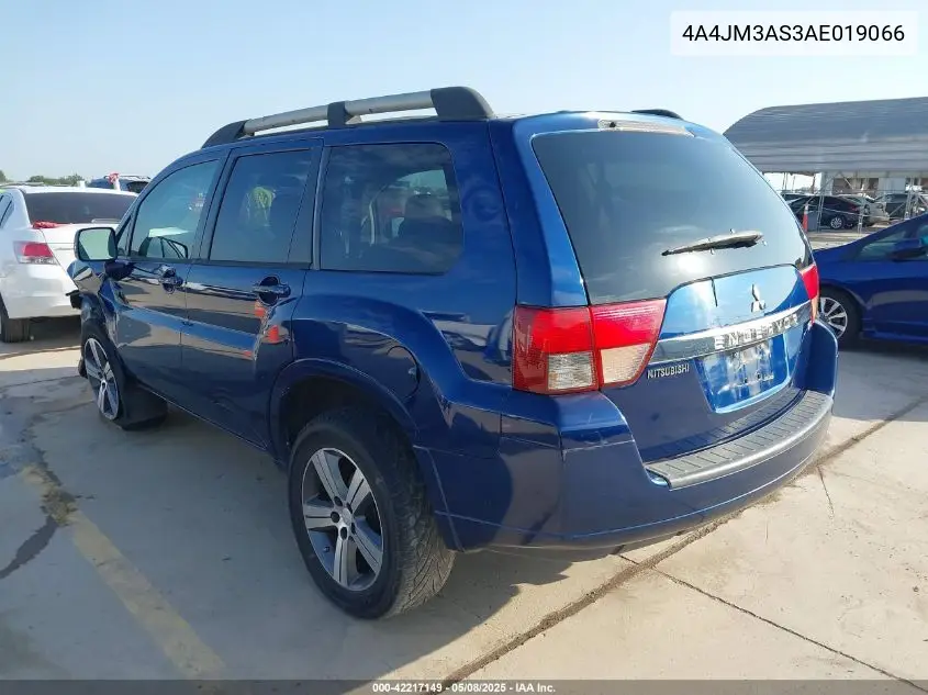 2010 Mitsubishi Endeavor Se VIN: 4A4JM3AS3AE019066 Lot: 42217149