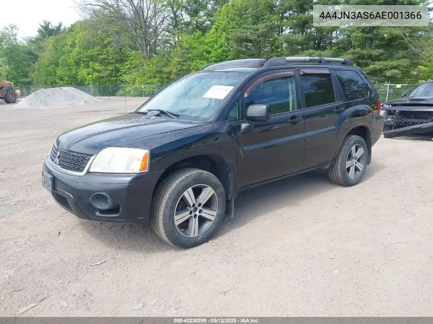 2010 Mitsubishi Endeavor Se VIN: 4A4JN3AS6AE001366 Lot: 42230299