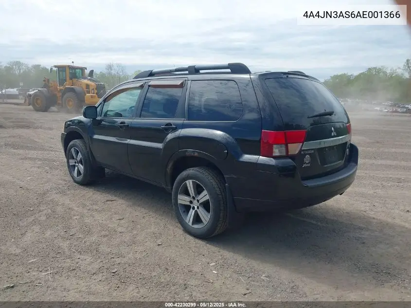 2010 Mitsubishi Endeavor Se VIN: 4A4JN3AS6AE001366 Lot: 42230299