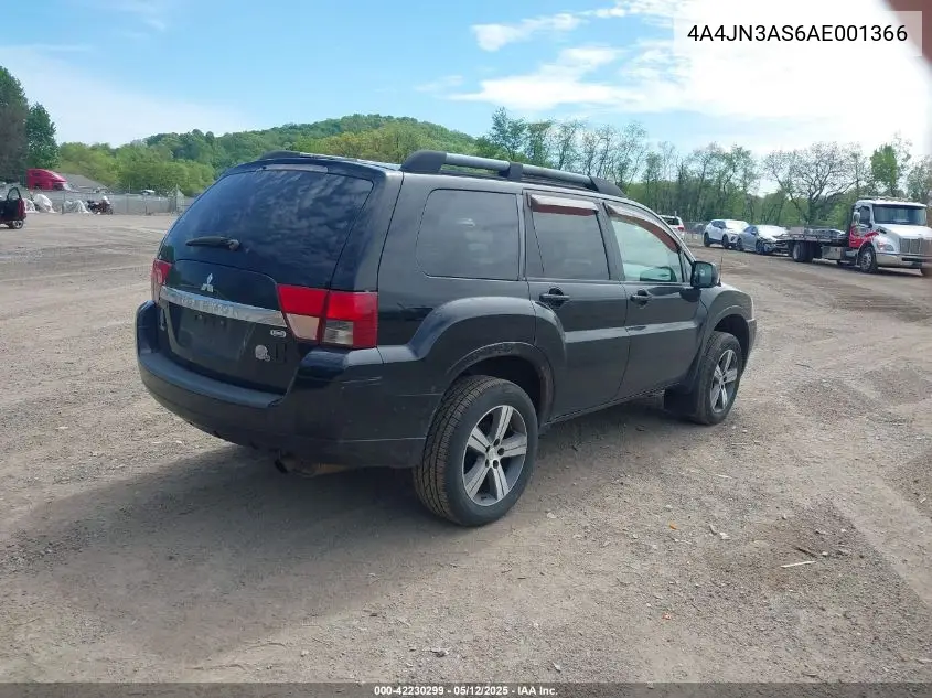 2010 Mitsubishi Endeavor Se VIN: 4A4JN3AS6AE001366 Lot: 42230299