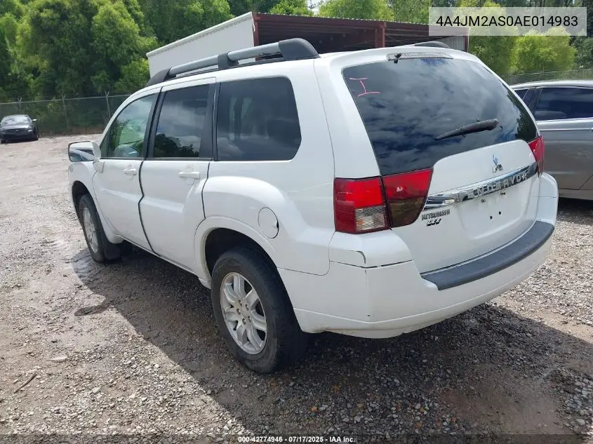 2010 Mitsubishi Endeavor Ls VIN: 4A4JM2AS0AE014983 Lot: 42774946