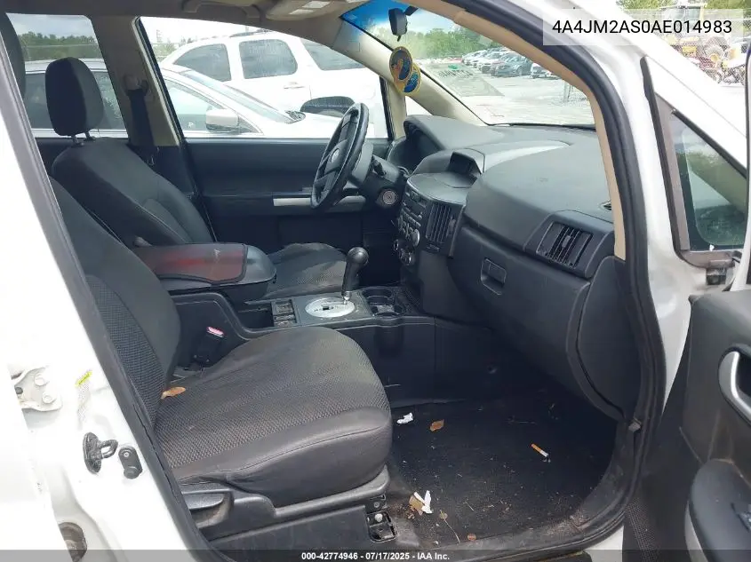 2010 Mitsubishi Endeavor Ls VIN: 4A4JM2AS0AE014983 Lot: 42774946