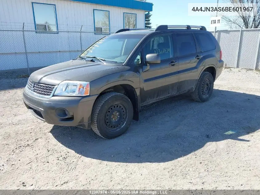 2011 Mitsubishi Endeavor Se VIN: 4A4JN3AS6BE601967 Lot: 12307974