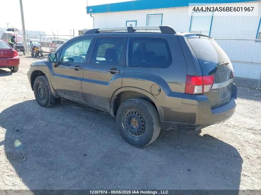 2011 Mitsubishi Endeavor Se VIN: 4A4JN3AS6BE601967 Lot: 12307974