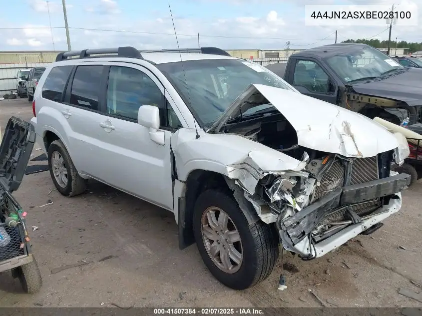 2011 Mitsubishi Endeavor VIN: 4A4JN2ASXBE028100 Lot: 41507384
