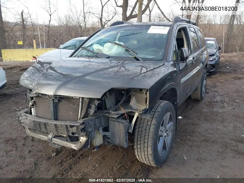 2011 Mitsubishi Endeavor Se VIN: 4A4JN3AS0BE018200 Lot: 41531582