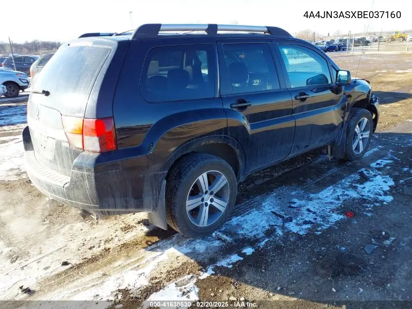 2011 Mitsubishi Endeavor Se VIN: 4A4JN3ASXBE037160 Lot: 41638530