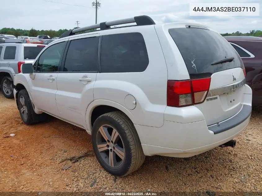 2011 Mitsubishi Endeavor Se VIN: 4A4JM3AS2BE037110 Lot: 42106914