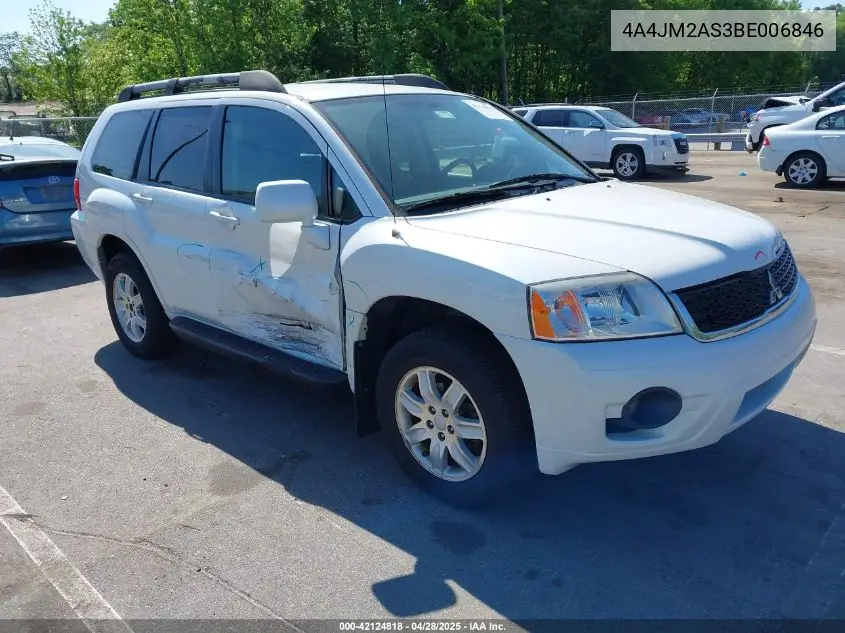2011 Mitsubishi Endeavor Ls VIN: 4A4JM2AS3BE006846 Lot: 42124818