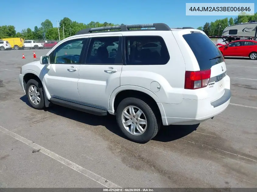 2011 Mitsubishi Endeavor Ls VIN: 4A4JM2AS3BE006846 Lot: 42124818