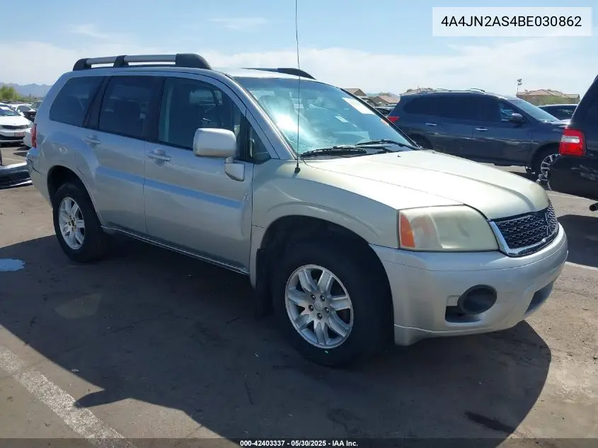 2011 Mitsubishi Endeavor VIN: 4A4JN2AS4BE030862 Lot: 42403337