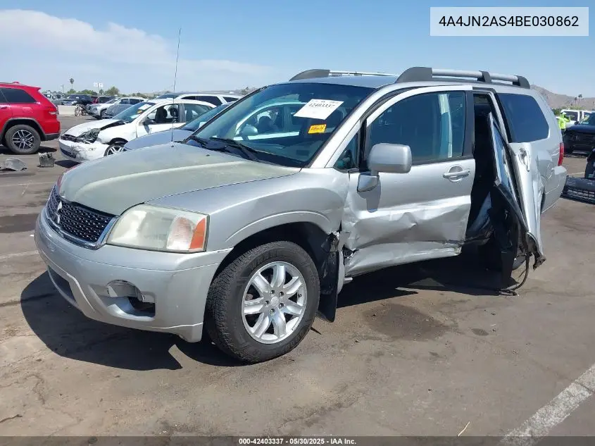 2011 Mitsubishi Endeavor VIN: 4A4JN2AS4BE030862 Lot: 42403337