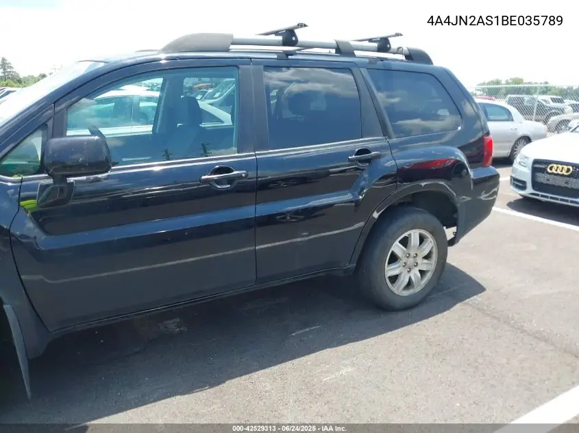 2011 Mitsubishi Endeavor VIN: 4A4JN2AS1BE035789 Lot: 42529313