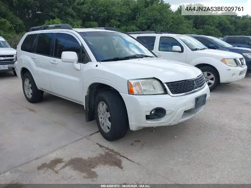 2011 Mitsubishi Endeavor VIN: 4A4JN2AS3BE009761 Lot: 42581572