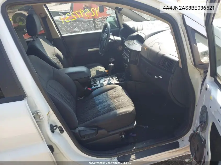 2011 Mitsubishi Endeavor VIN: 4A4JN2AS8BE036521 Lot: 42597231