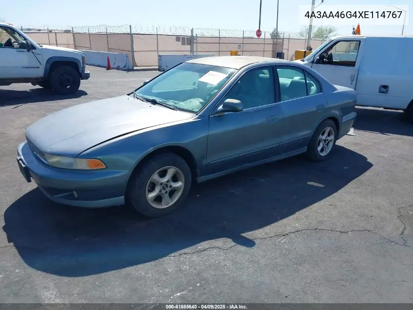 1999 Mitsubishi Galant Es VIN: 4A3AA46G4XE114767 Lot: 41885640