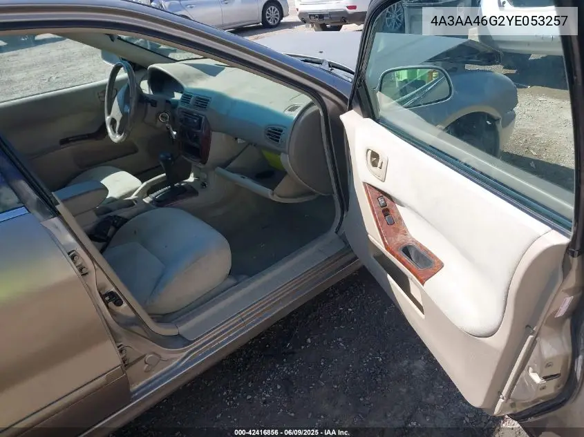 2000 Mitsubishi Galant Es VIN: 4A3AA46G2YE053257 Lot: 42416856