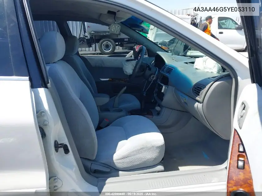 2000 Mitsubishi Galant Es VIN: 4A3AA46G5YE053110 Lot: 42560448