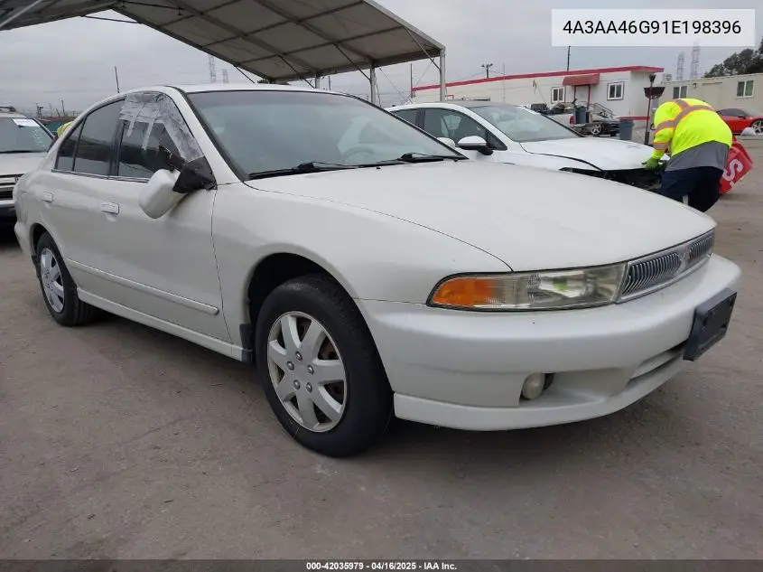 2001 Mitsubishi Galant Es VIN: 4A3AA46G91E198396 Lot: 42035979
