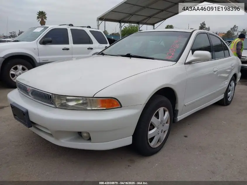 2001 Mitsubishi Galant Es VIN: 4A3AA46G91E198396 Lot: 42035979