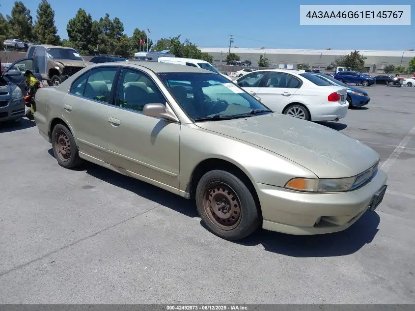 2001 Mitsubishi Galant Es VIN: 4A3AA46G61E145767 Lot: 42492873