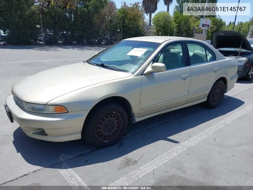 2001 Mitsubishi Galant Es VIN: 4A3AA46G61E145767 Lot: 42492873