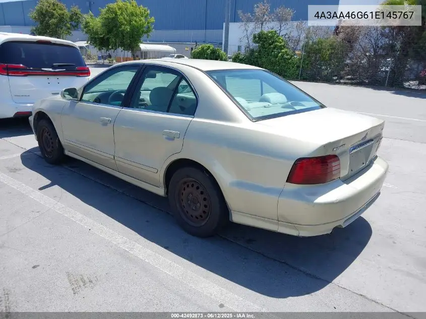 2001 Mitsubishi Galant Es VIN: 4A3AA46G61E145767 Lot: 42492873