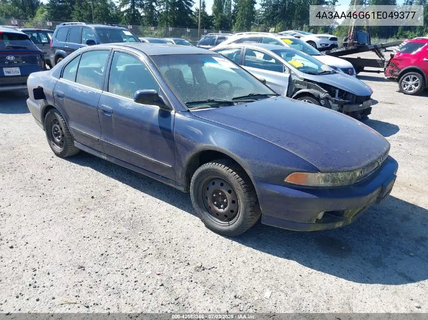2001 Mitsubishi Galant Es VIN: 4A3AA46G61E049377 Lot: 42588346