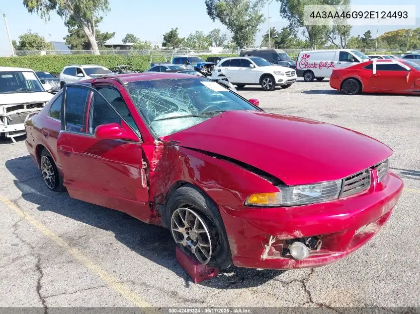 2002 Mitsubishi Galant Es/Ls VIN: 4A3AA46G92E124493 Lot: 42489324
