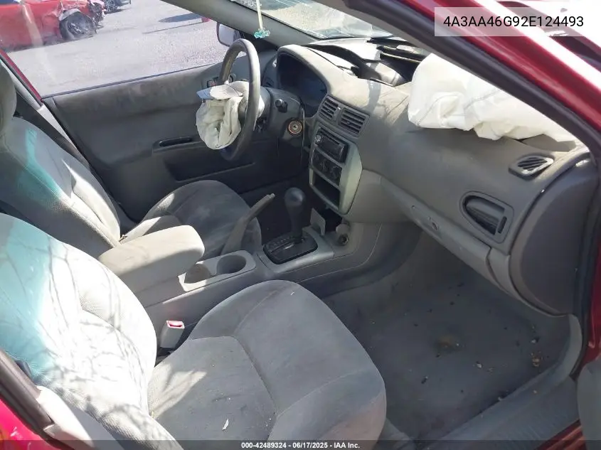 2002 Mitsubishi Galant Es/Ls VIN: 4A3AA46G92E124493 Lot: 42489324