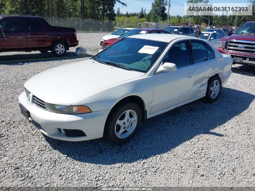 2003 Mitsubishi Galant Es/Ls VIN: 4A3AA46G63E162393 Lot: 42184544