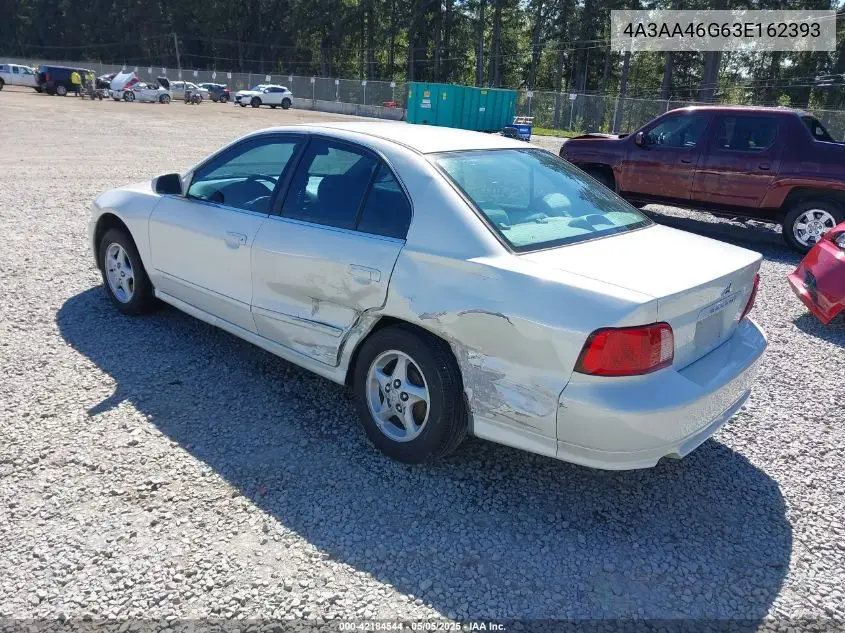 2003 Mitsubishi Galant Es/Ls VIN: 4A3AA46G63E162393 Lot: 42184544