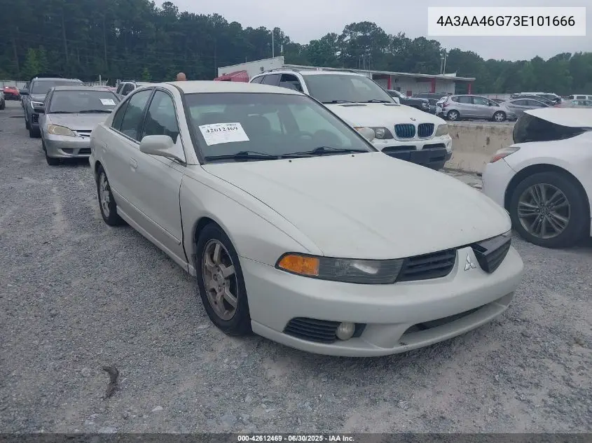 2003 Mitsubishi Galant Es/Ls VIN: 4A3AA46G73E101666 Lot: 42612469