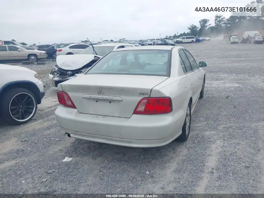2003 Mitsubishi Galant Es/Ls VIN: 4A3AA46G73E101666 Lot: 42612469