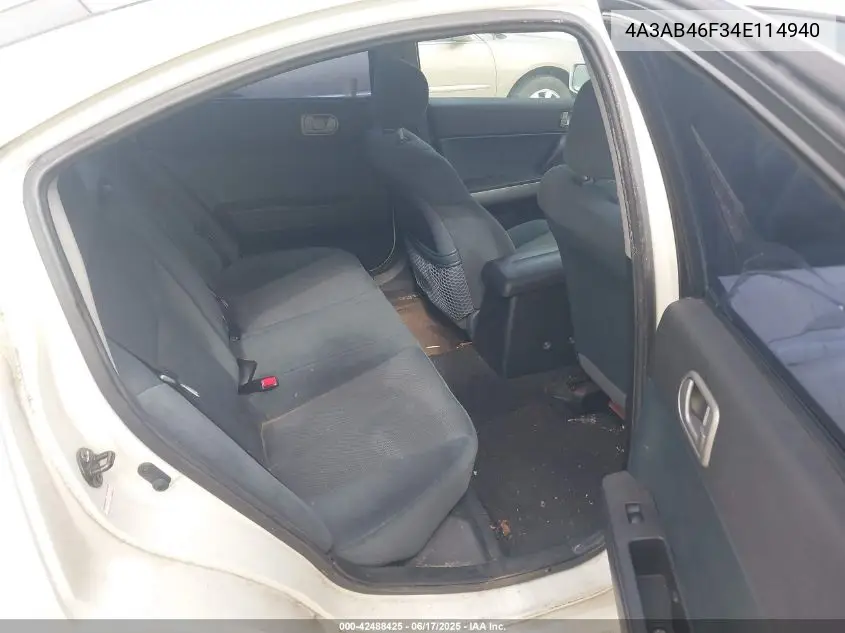 2004 Mitsubishi Galant Es VIN: 4A3AB46F34E114940 Lot: 42488425