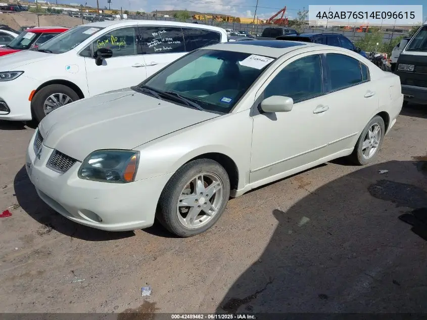 2004 Mitsubishi Galant Gts VIN: 4A3AB76S14E096615 Lot: 42489462