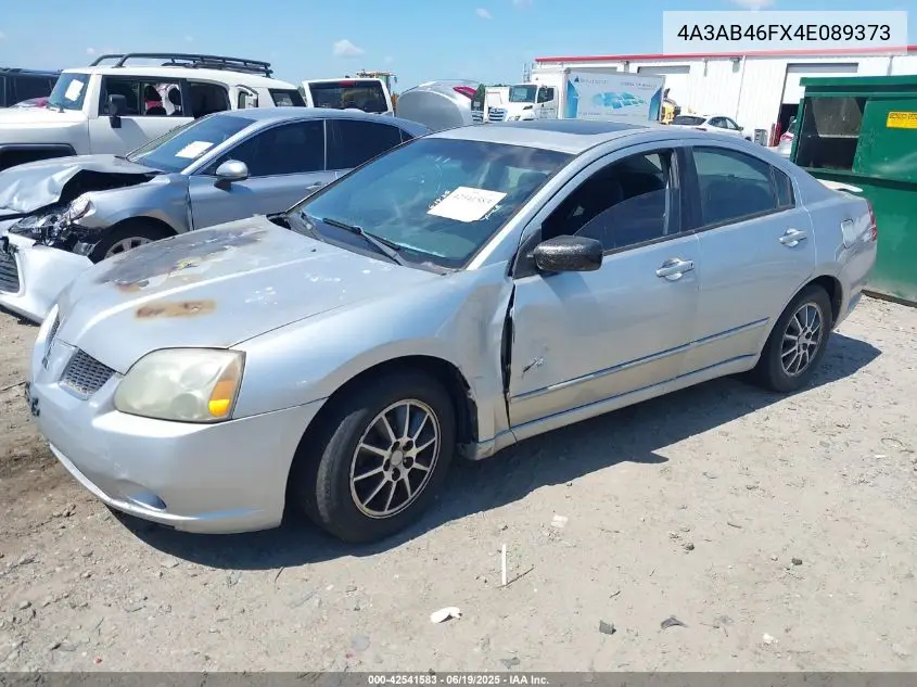 2004 Mitsubishi Galant Es VIN: 4A3AB46FX4E089373 Lot: 42541583