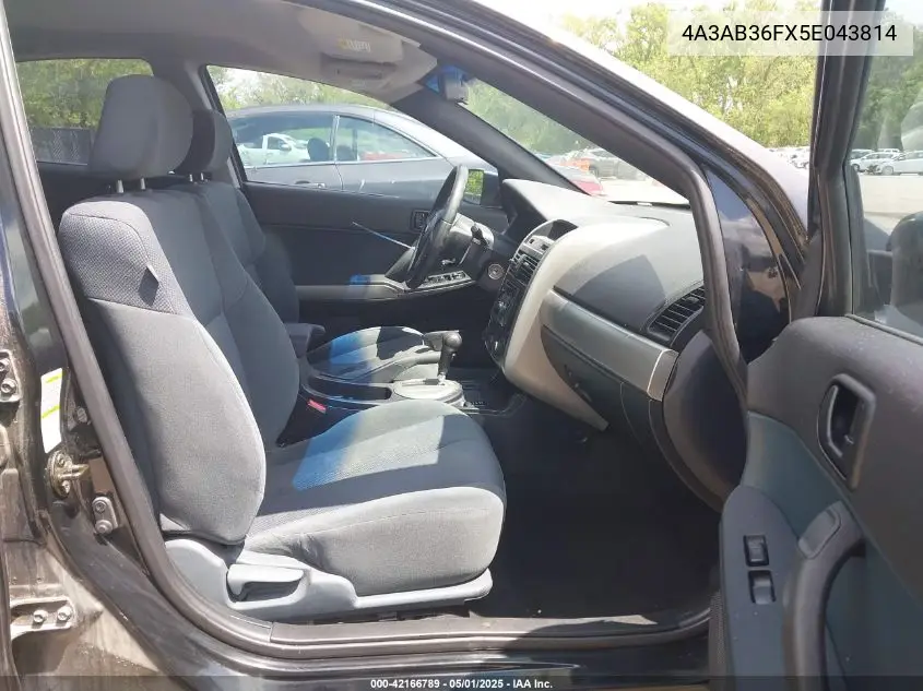 2005 Mitsubishi Galant Es/Se VIN: 4A3AB36FX5E043814 Lot: 42166789