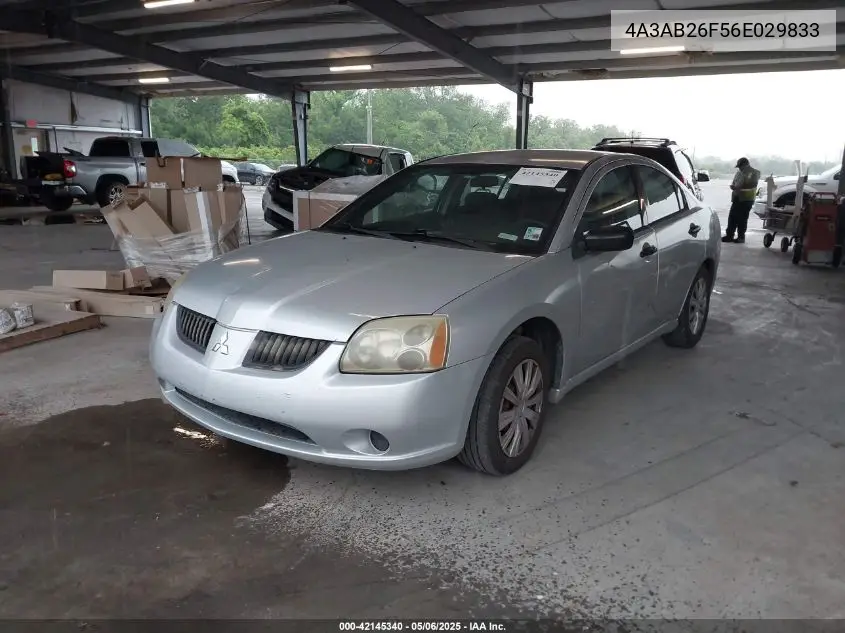 2006 Mitsubishi Galant De VIN: 4A3AB26F56E029833 Lot: 42145340