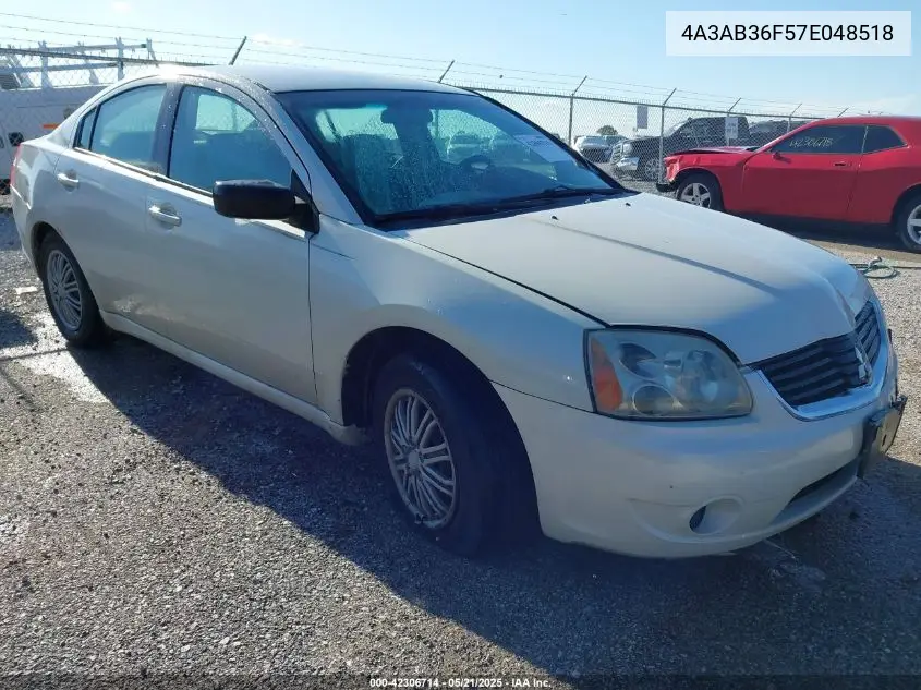 2007 Mitsubishi Galant Es/Se VIN: 4A3AB36F57E048518 Lot: 42306714