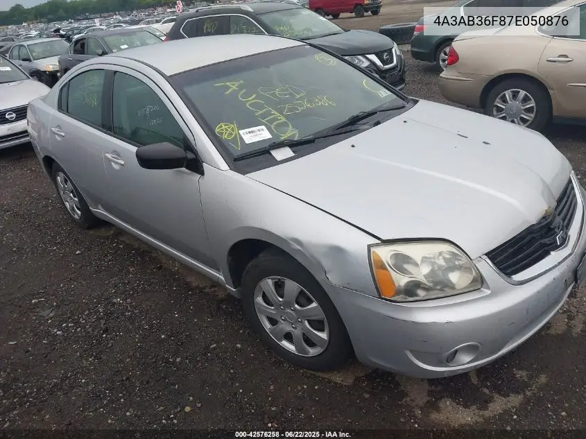 2007 Mitsubishi Galant Es/Se VIN: 4A3AB36F87E050876 Lot: 42576258